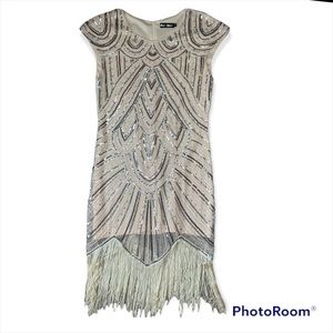 1920 flapper girl dress / costume